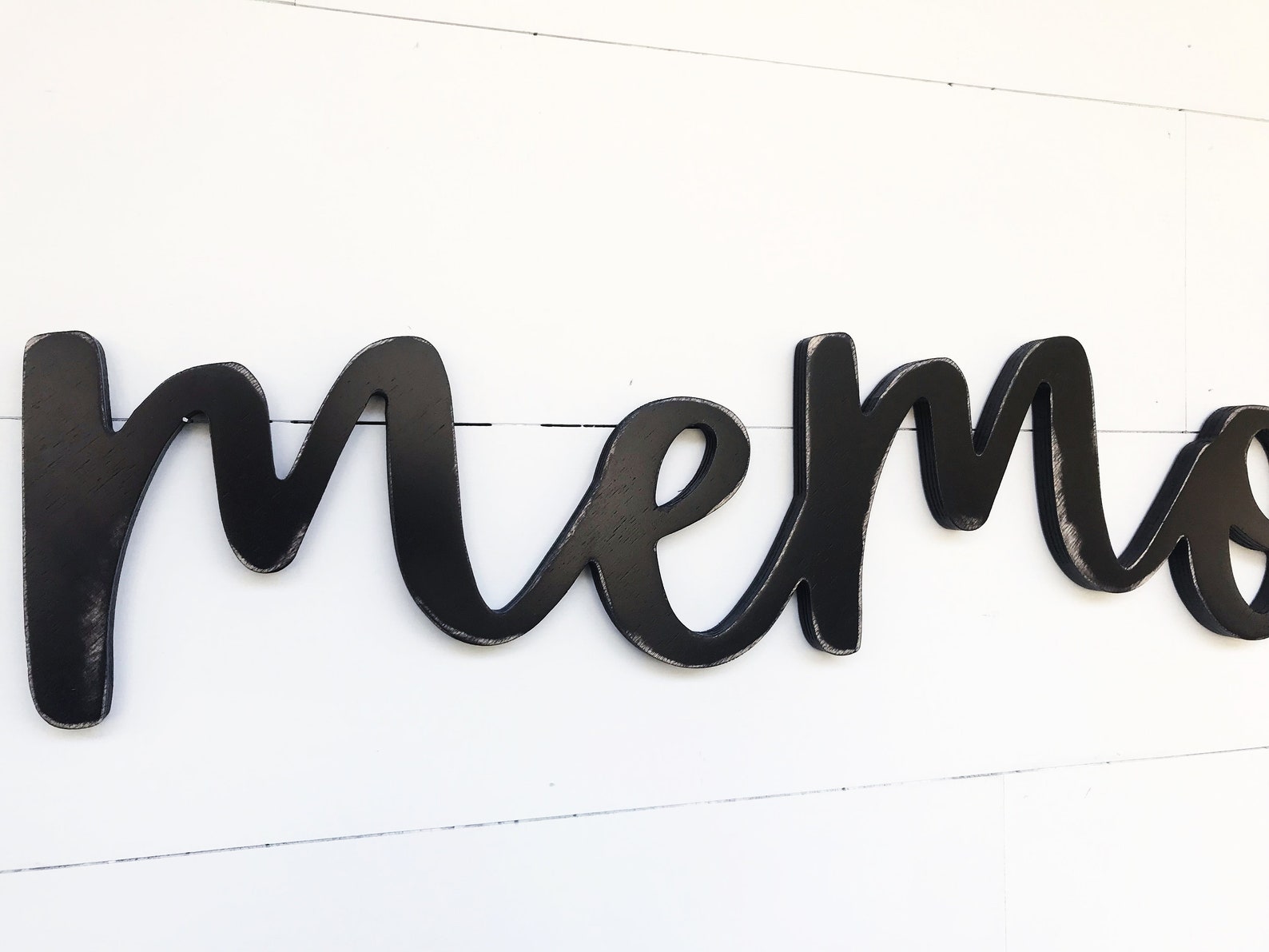 Memories Sign Wooden Letters Memories Wall Sign - Etsy