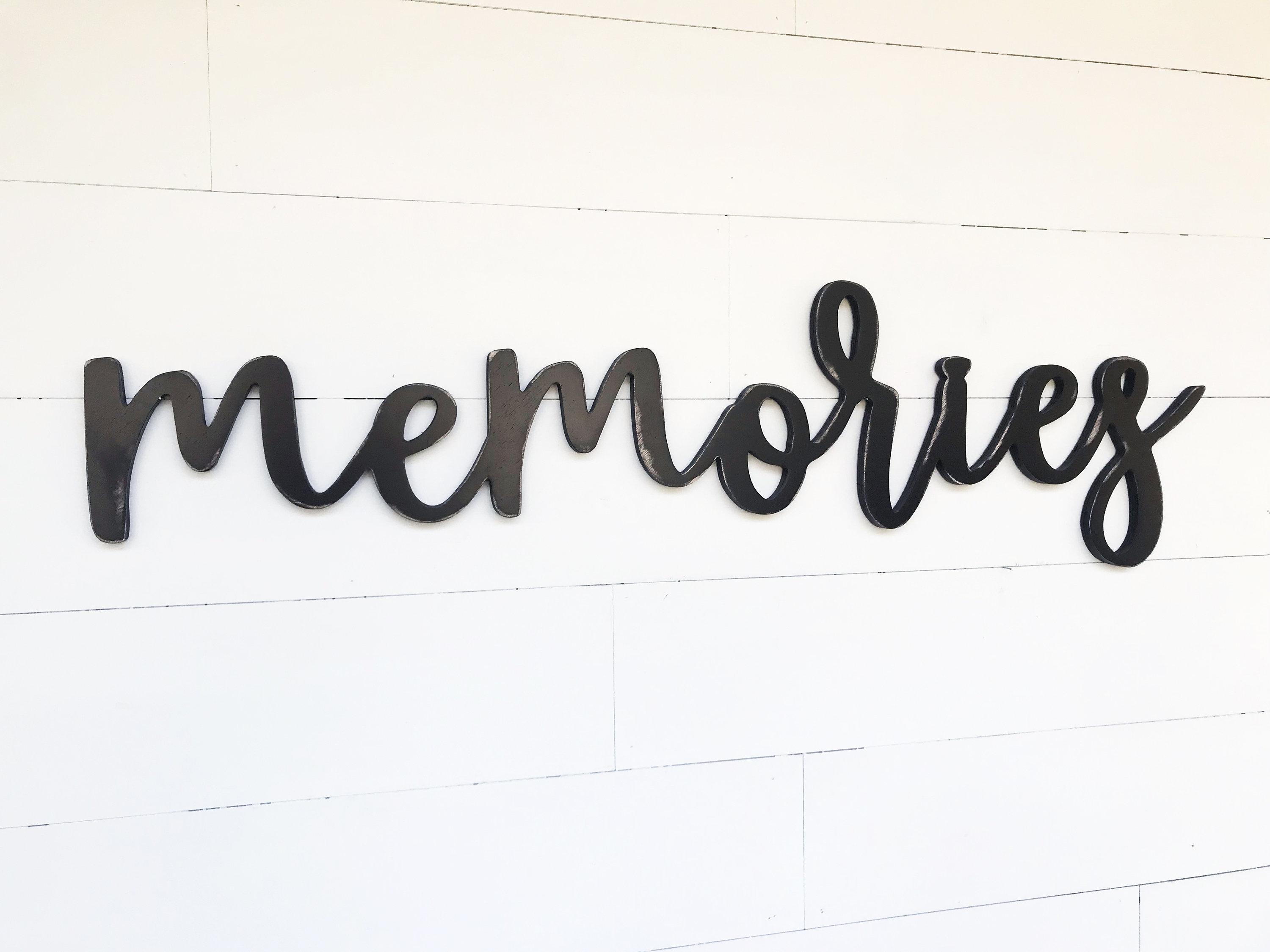 Memories Sign Wooden Letters Memories wall sign Etsy