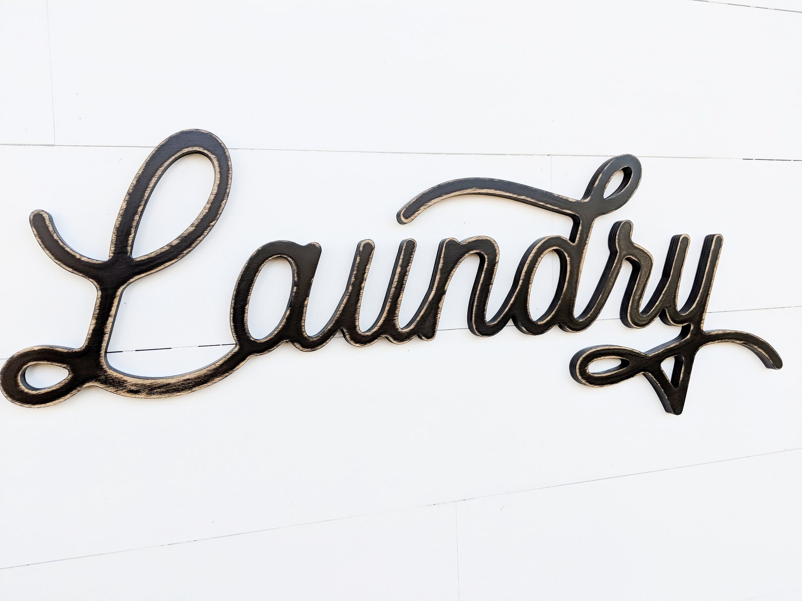 Laundry Room Word Cutout Laundry Sign Wooden Word Cutout Wood Laundry