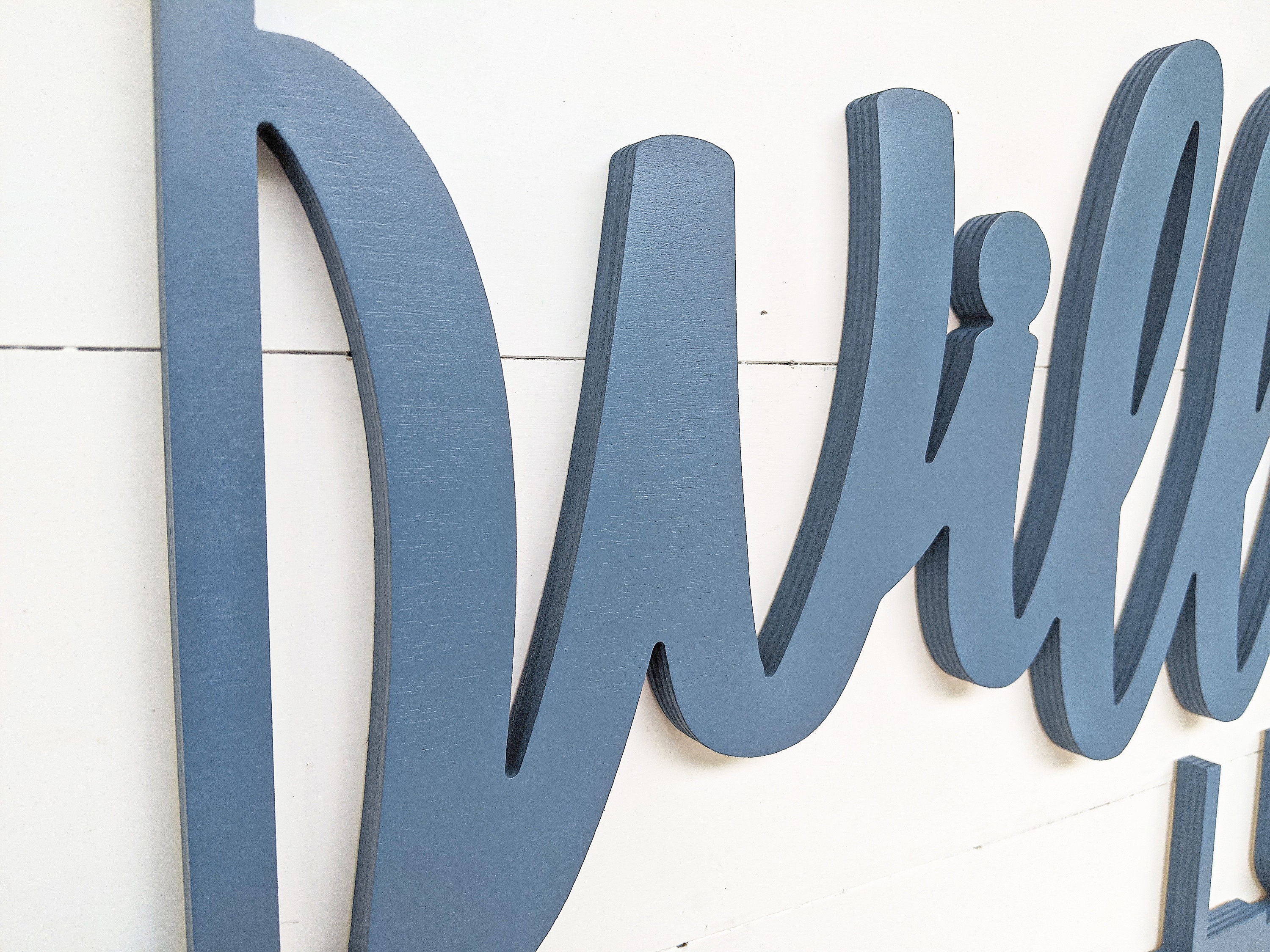 Baby Name Wall Hanging Neutral Nursery Customized Baby Etsy