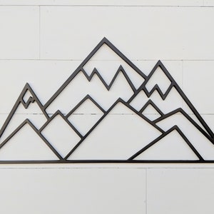 Geometric Mountain Nursery Decor, Woodland Theme