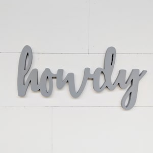 Howdy Wooden Sign: Cowboy Decor, Country Theme