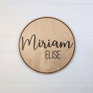 Hölzernes Kinderzimmer Namensschild | Kinderzimmer Wand Kunst | Benutzerdefinierte Name Krippe Zeichen | Baby Namensschild | Kinderzimmer Dekor | Graviertes Kinderzimmer Schild