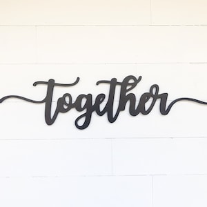Together Word Cutout | Wooden letters | Together Sign