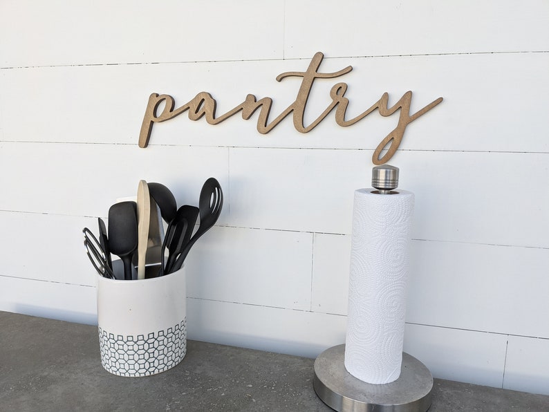 Pantry Word Cutout Pantry Wooden letters Pantry Sign 1/2 Etsy