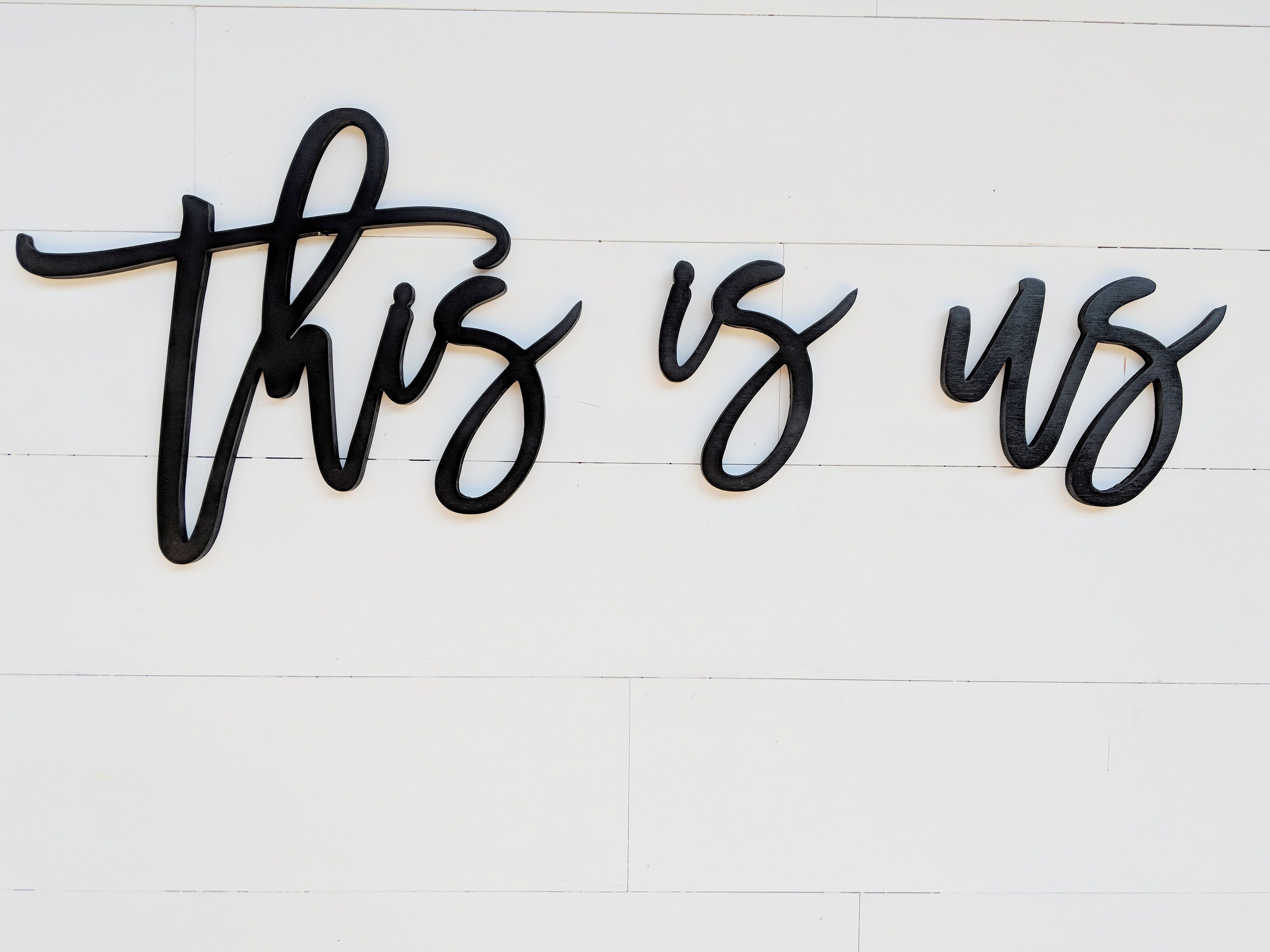 This is Us Word Cutout This is Us Words Wooden Word Etsy Canada