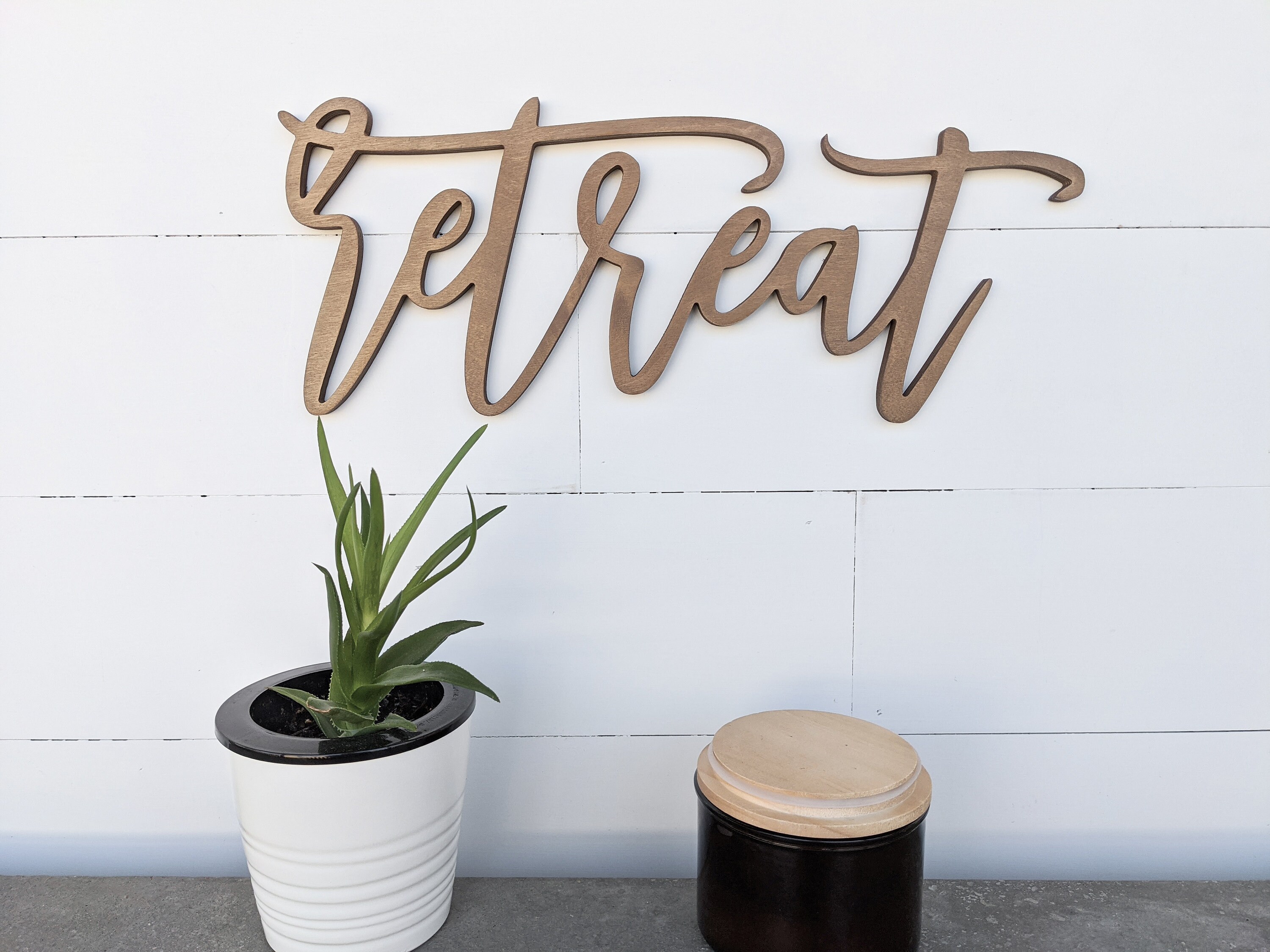 Retreat Sign Retreat Word Cutout 1/2 Thick Wooden Etsy