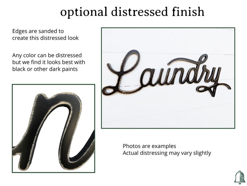 Wash Brush Floss Flush Wooden Bathroom Sign - Word Cutout Decor image 9