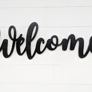 Welcome Word Cutout | Wooden letters | Welcome Sign |