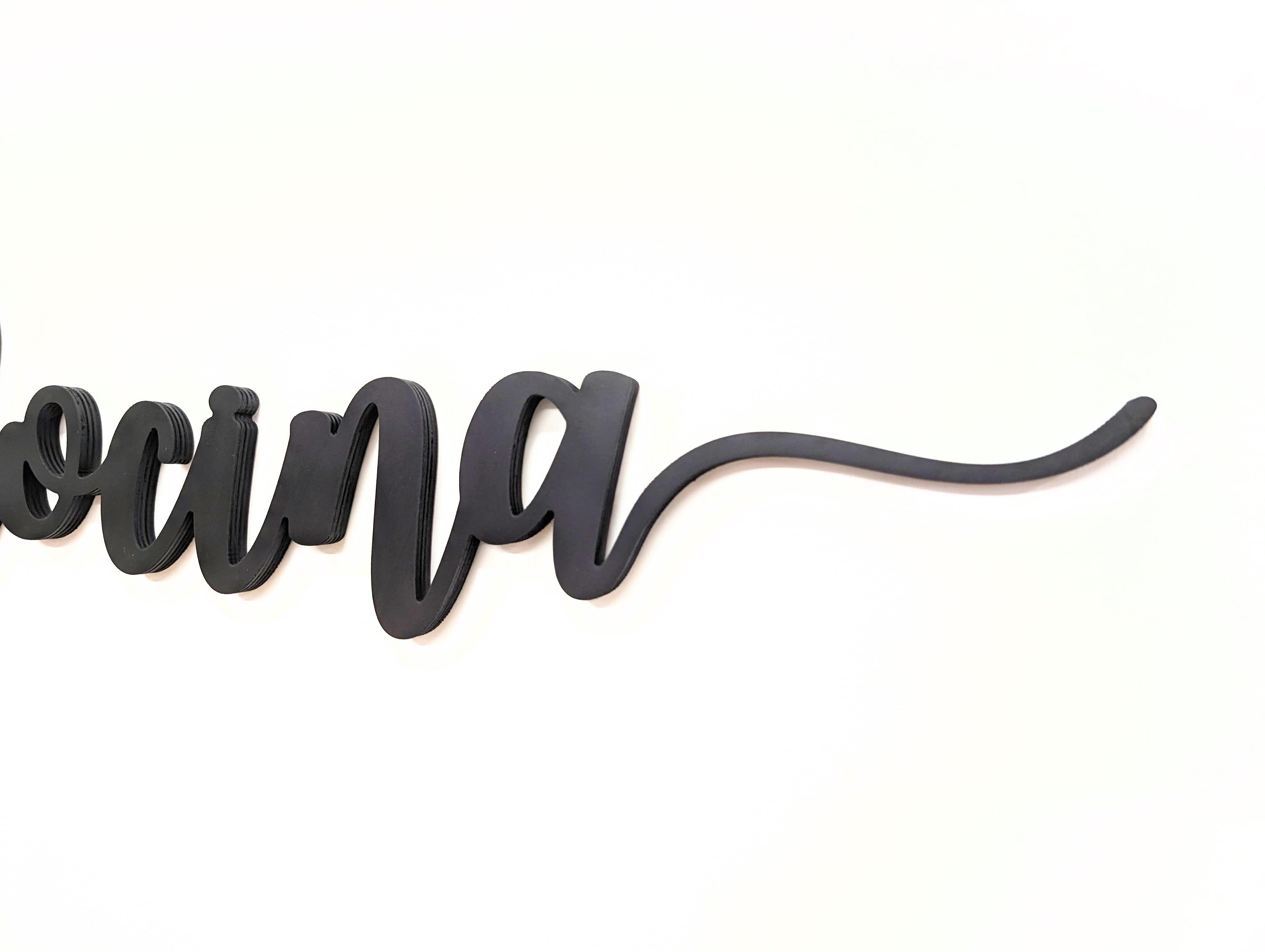 Cocina Kitchen Sign: Wooden Word Cutout, up to 46