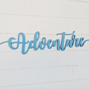 Adventure Word Cutout | Wooden letters | Adventure Sign