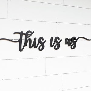 This is us Word Cutout This is us words Wooden Word Cut-Out Wood Sign This is us sign This is us TV Show image 3