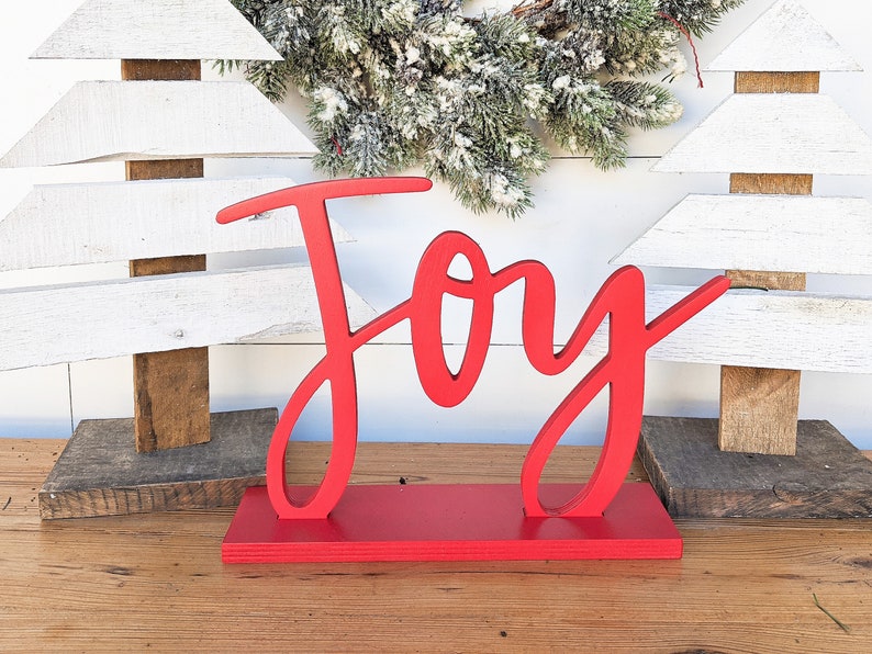 Signo independiente de la alegría / decoración de Navidad / | Etsy