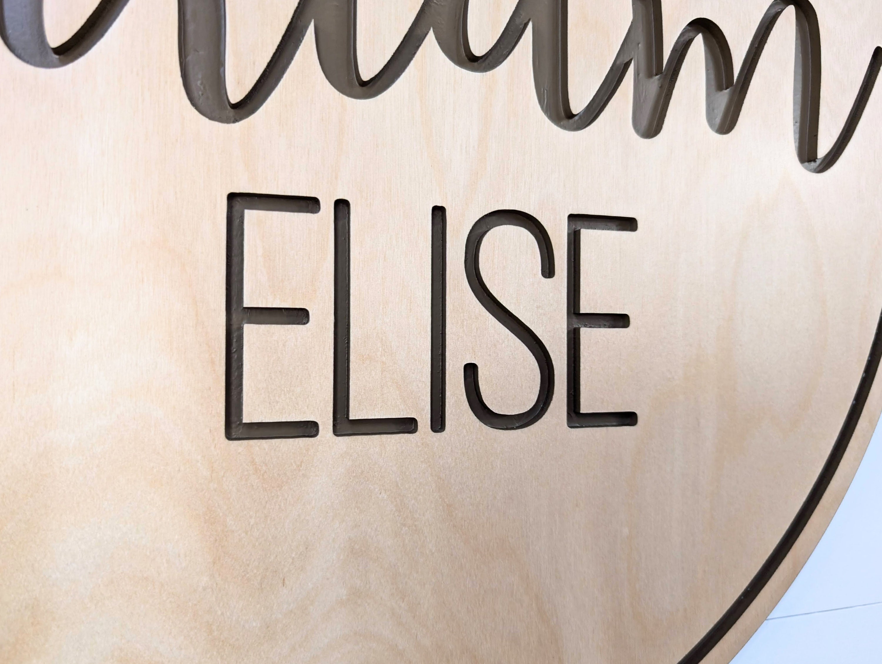 Wooden Nursery Name Sign | Nursery Wall Art | Custom Name Crib Sign ...
