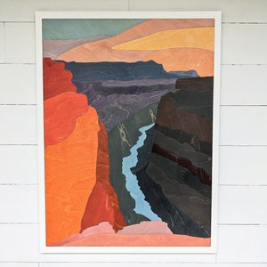 Grand Canyon Wood Art: National Park Wall Decor