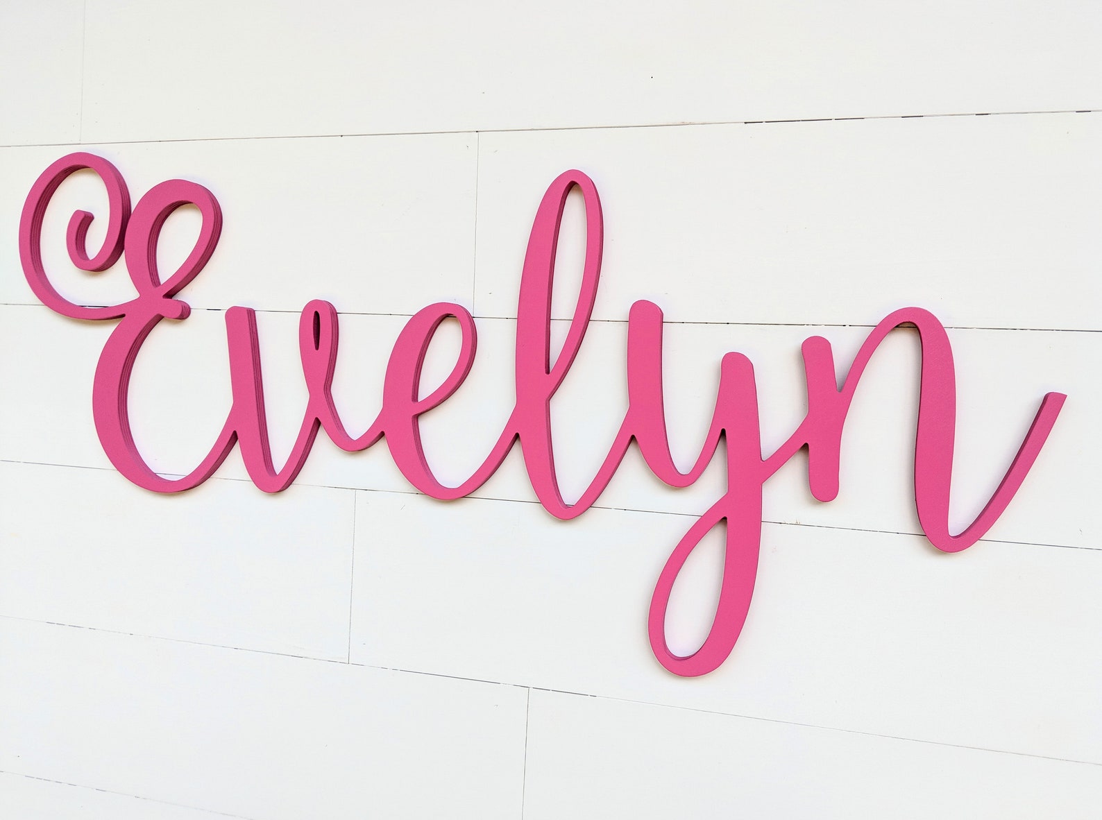 Name Sign for Girls Nursery With 10 Font Options Girls Name Etsy