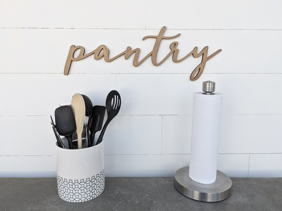 Pantry Word Cutout Pantry Wooden Letters Pantry Sign 1/2 Inch Thick