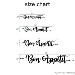 Bon Appétit Wood Cutout Sign: Kitchen Wall Decor image 5