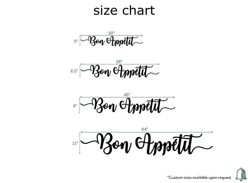 Bon Appétit Wood Cutout Sign: Kitchen Wall Decor image 5