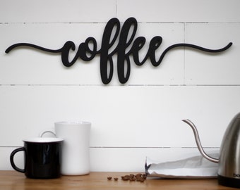 Coffee Wood Cutout | Coffee Sign | Coffee wall sign | Coffee Home Decor | Coffee Bar Decor