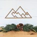 Geometric Mountains wall hanging | Geometric woodland theme mountain decor| Mountain range wall decor available in 4 sizes 