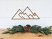 Geometric Mountains wall hanging | Geometric woodland theme mountain decor| Mountain range wall decor available in 4 sizes 