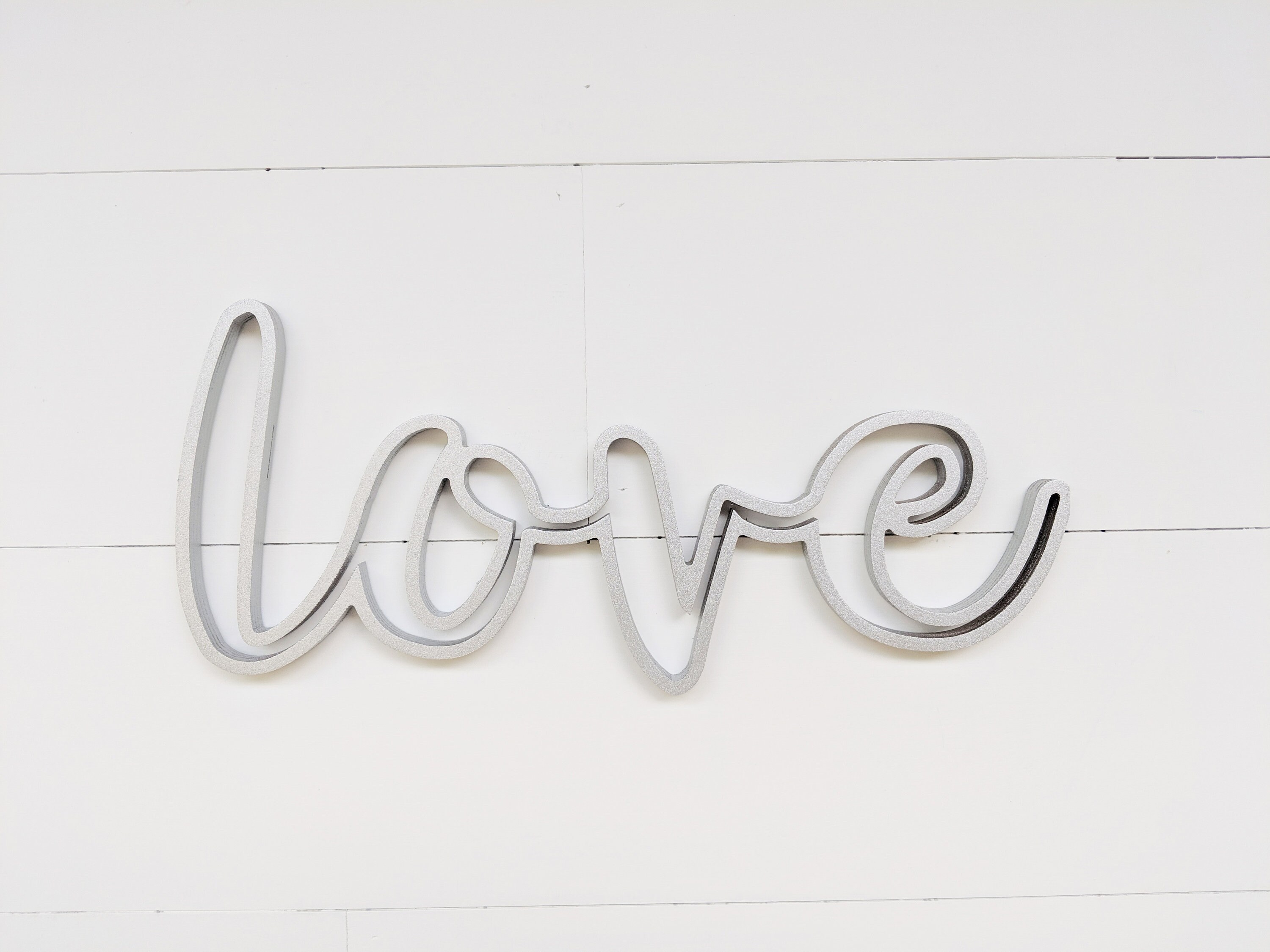 Love Word Cutout Love Wall Hanging Love Wood Sign Font A Etsy