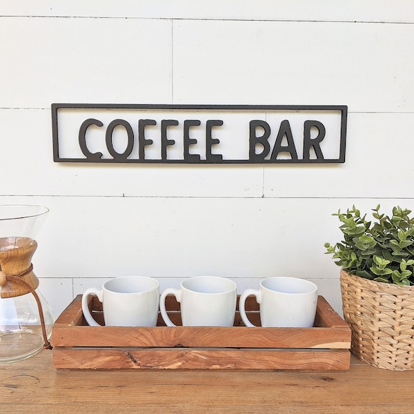 Coffee Bar Letters Etsy