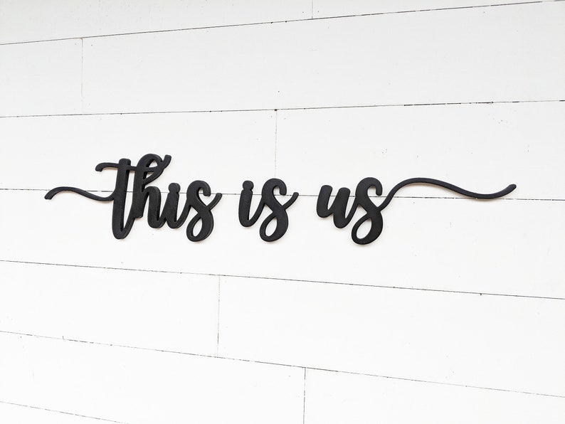This is us Word Cutout This is us words Wooden Word Cut-Out Wood Sign This is us sign This is us TV Show image 2
