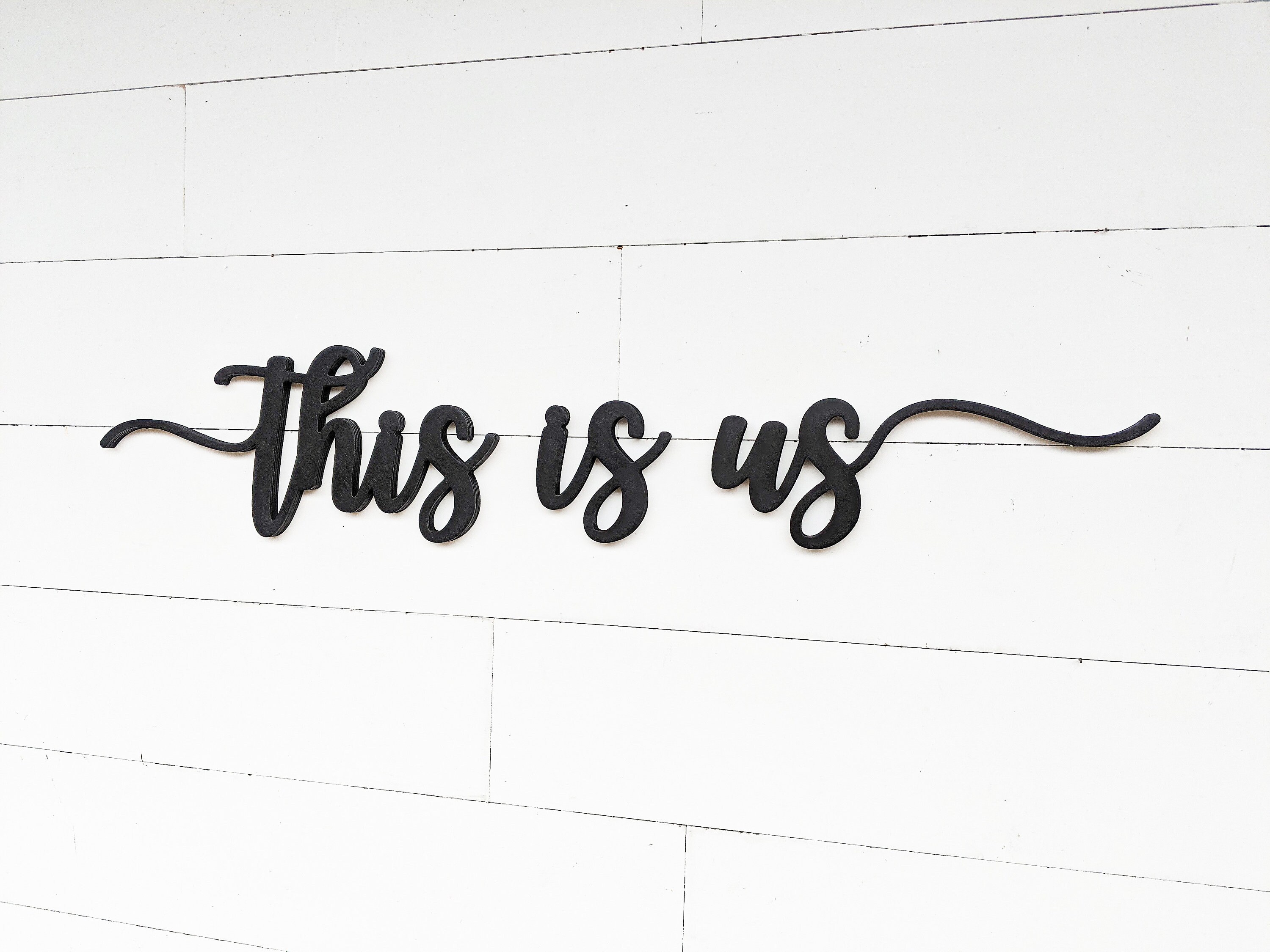 This is Us Word Cutout This is Us Words Wooden Word Etsy