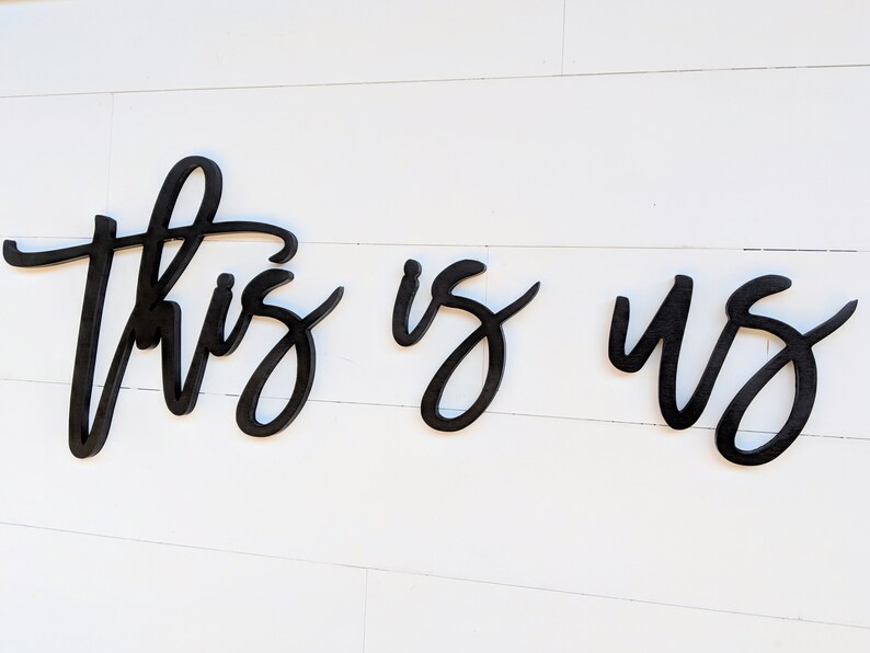 This is us Word Cutout This is us words Wooden Word Etsy
