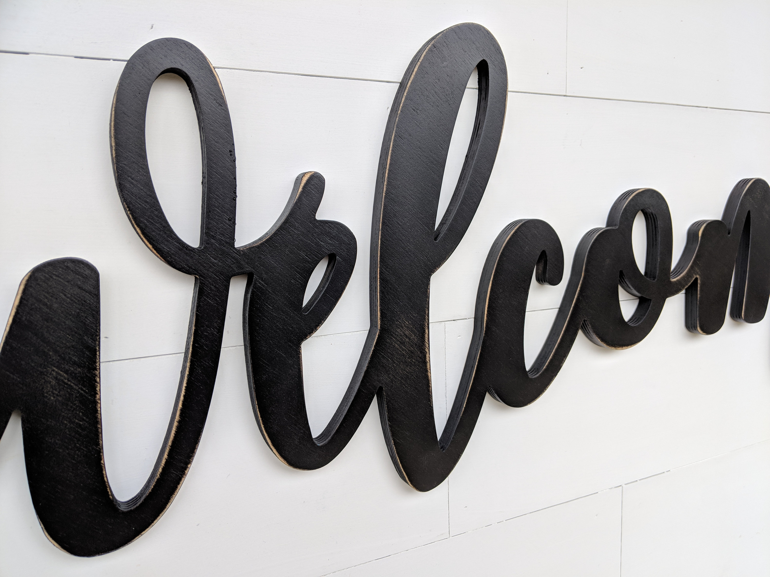 Large Welcome Letters Welcome Word Cutout Wooden Letters Welcome Sign - Etsy Canada
