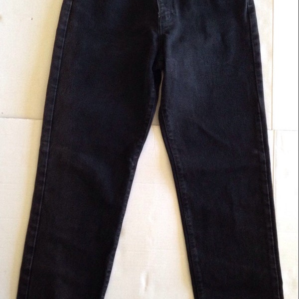 Vintage 90s Calvin Klein High Waist Classic 5 Pocket Black Jeans Sz 8 Womens