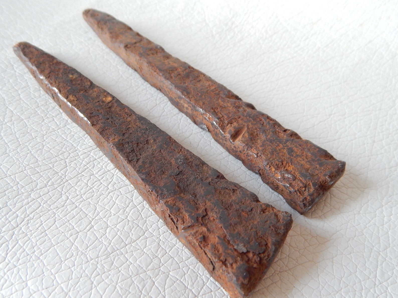Ancient Wrought Iron Nails Middle Ages 2 Pcs 3 Etsy