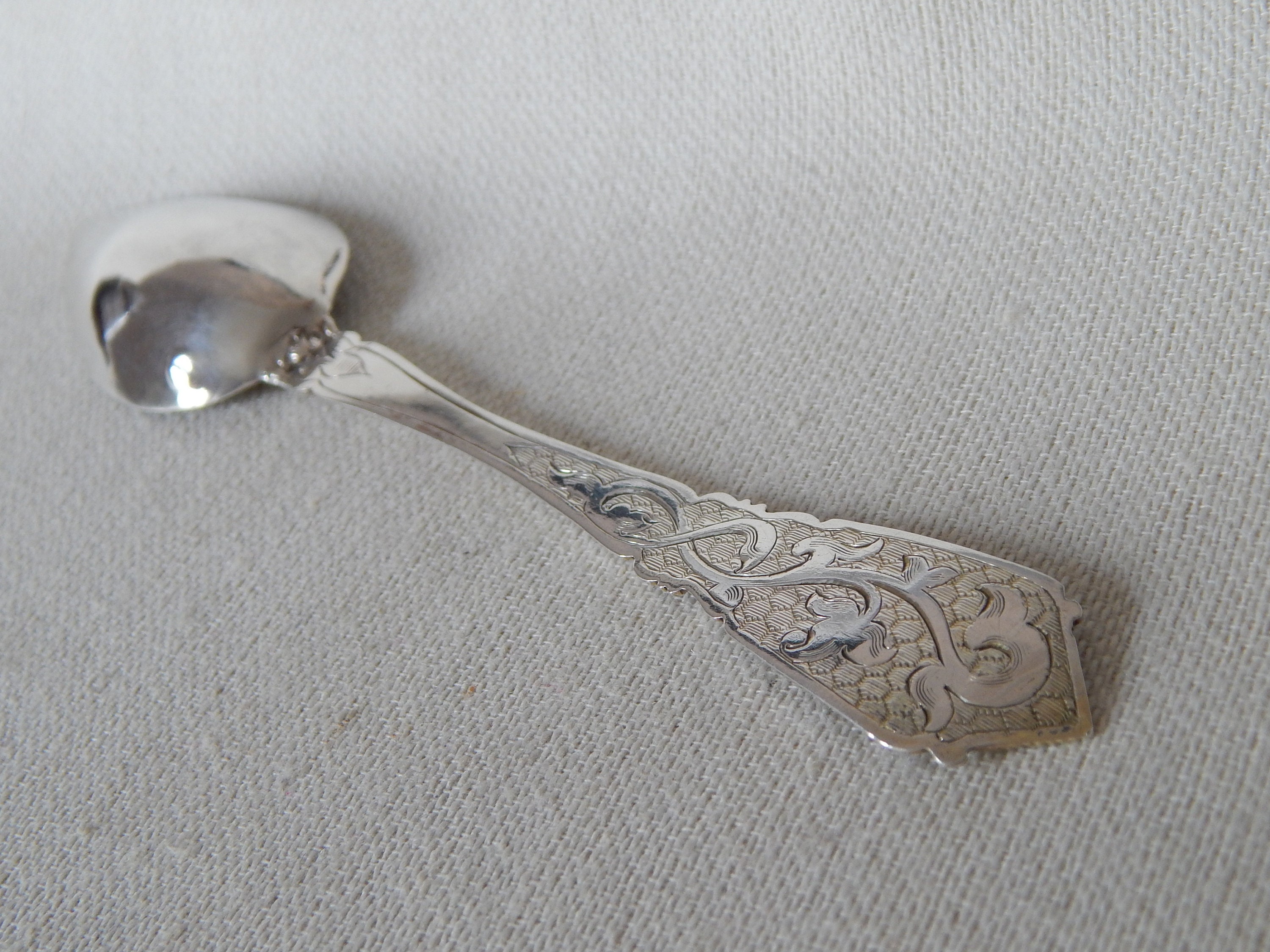 Antique French Silver Spoon 183 grams. Sterling Citrus Fruit Etsy