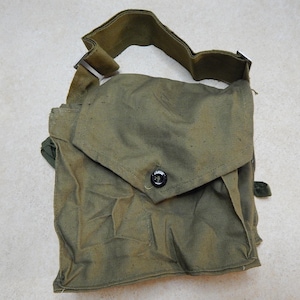 Vintage USSR Military Canvas Shoulder Bag Soviet Army 1973 Original, Small Khaki Messenger Satchel, Cold War Collectible Historical Gear