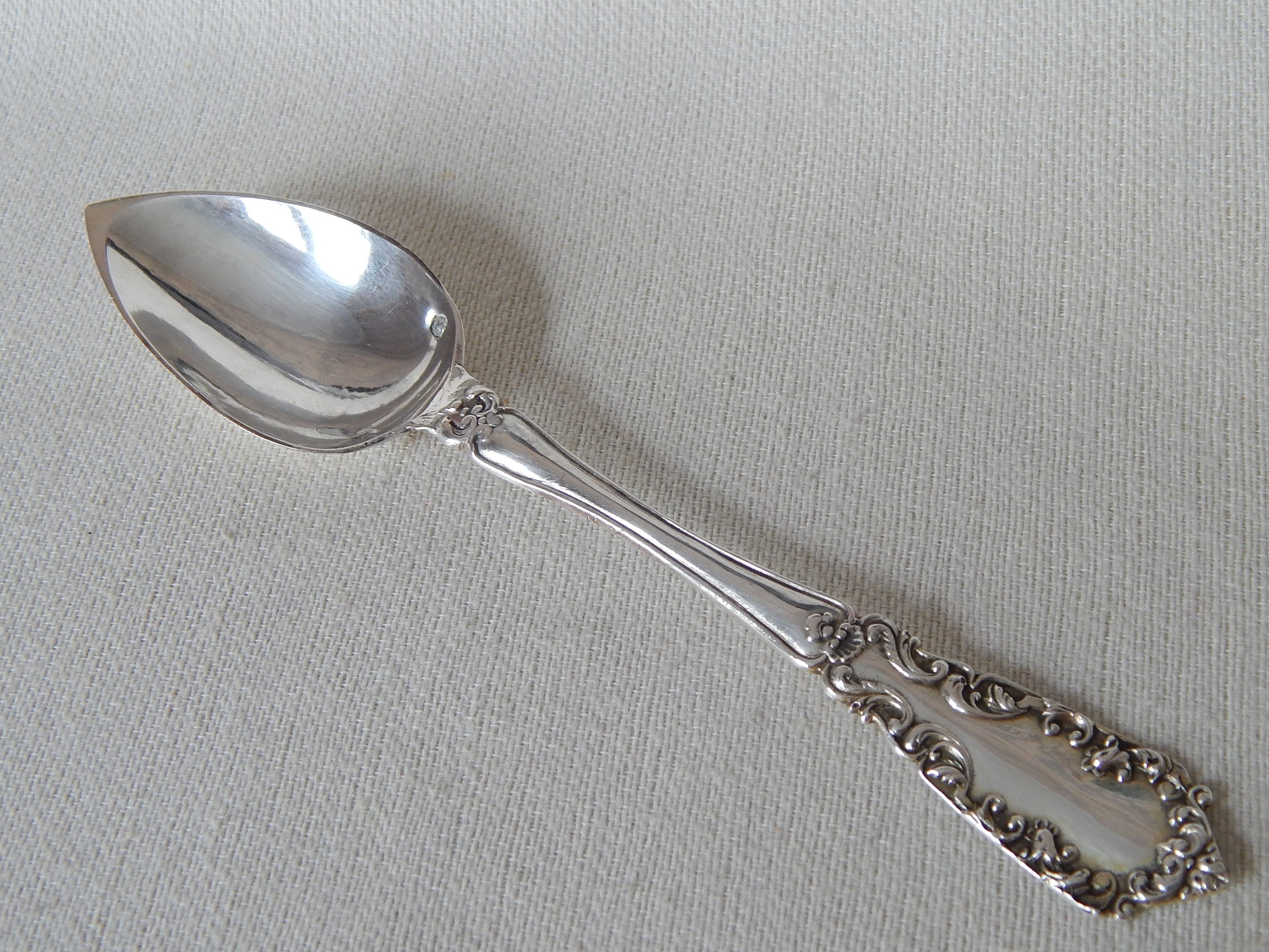 Antique French Silver Spoon 183 grams. Sterling Citrus Fruit Etsy