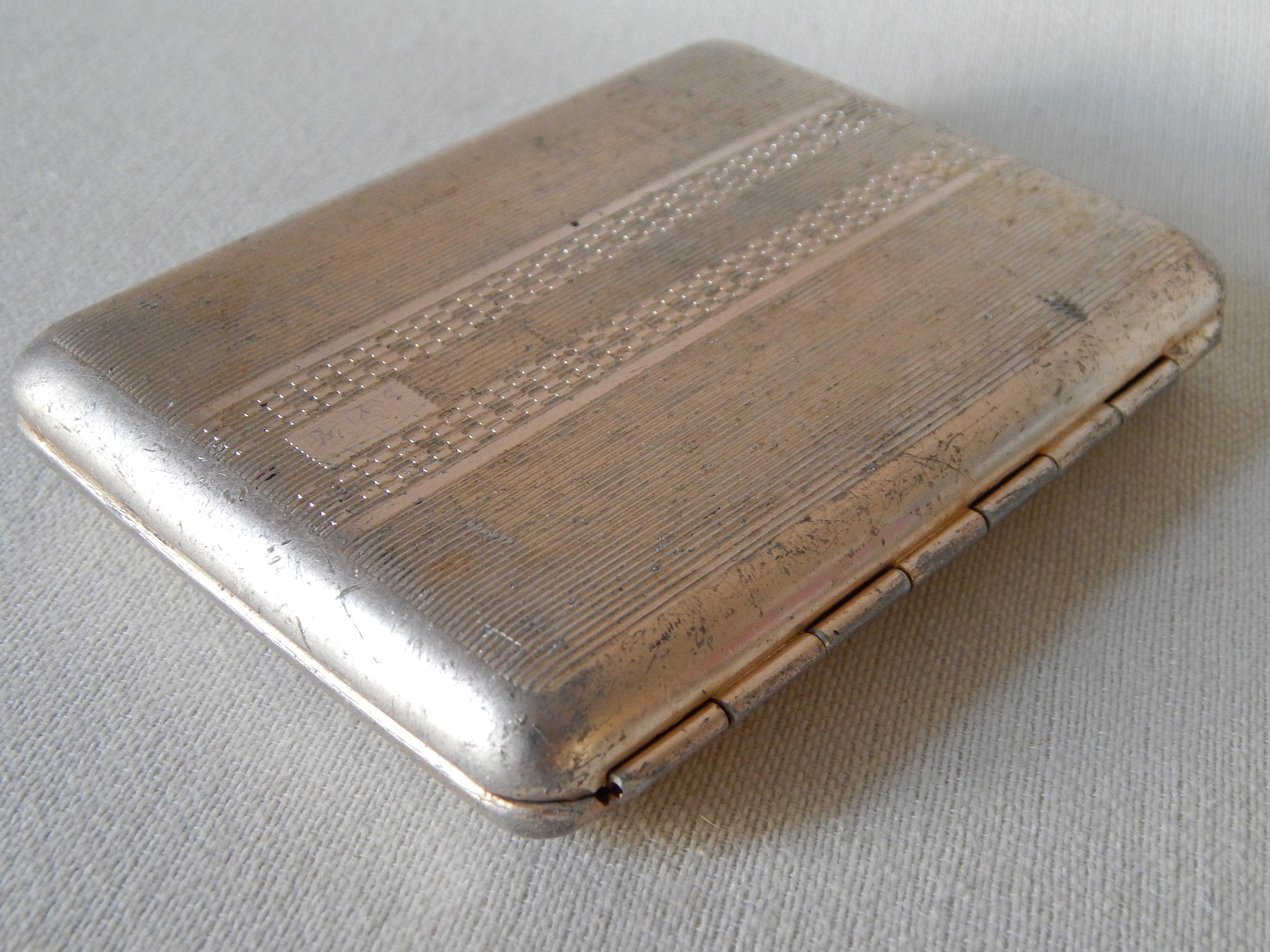 Vintage Metal Cigarette Case Patterned 5 Soviet Portable Etsy
