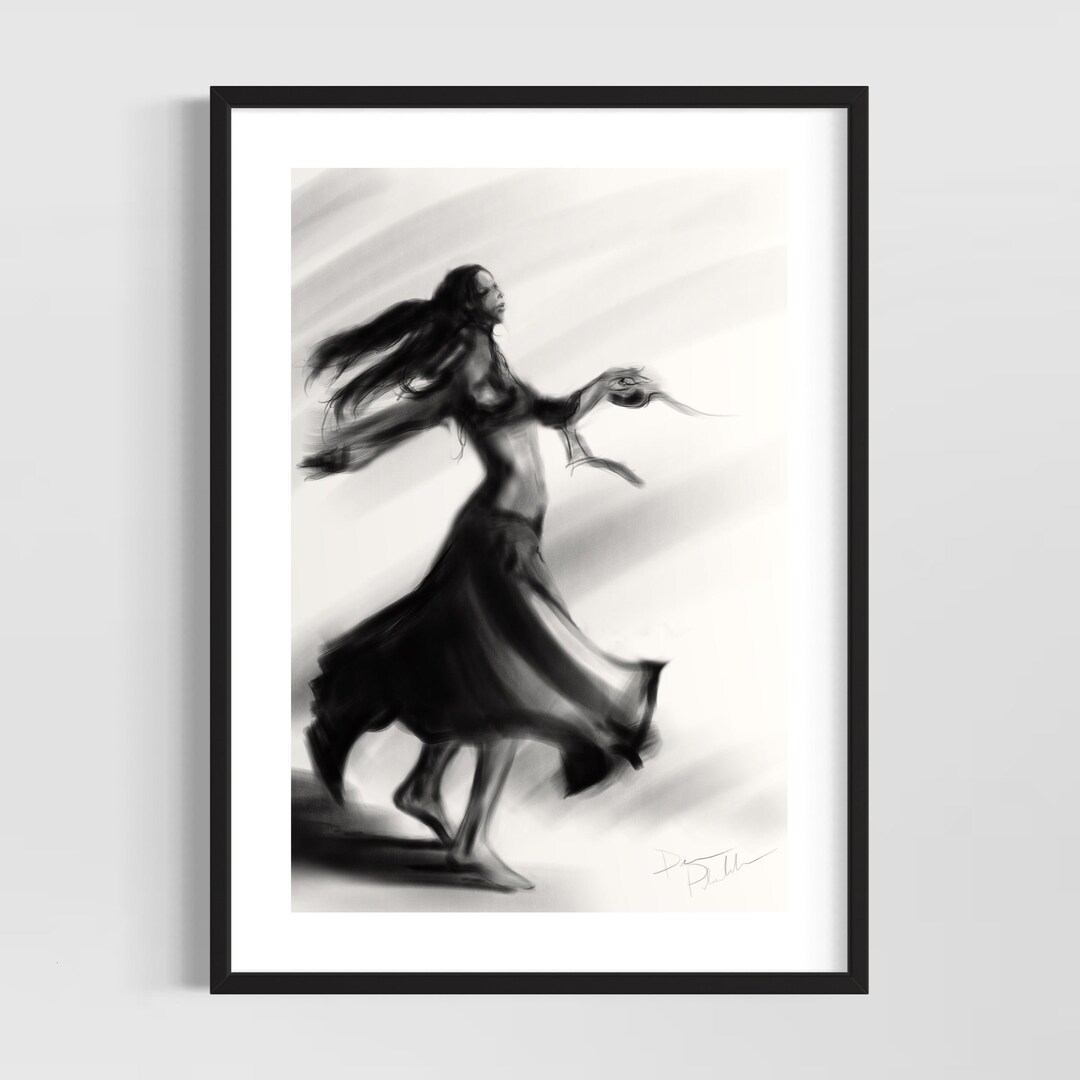 Female Body Art Original Fine Art Print - Etsy