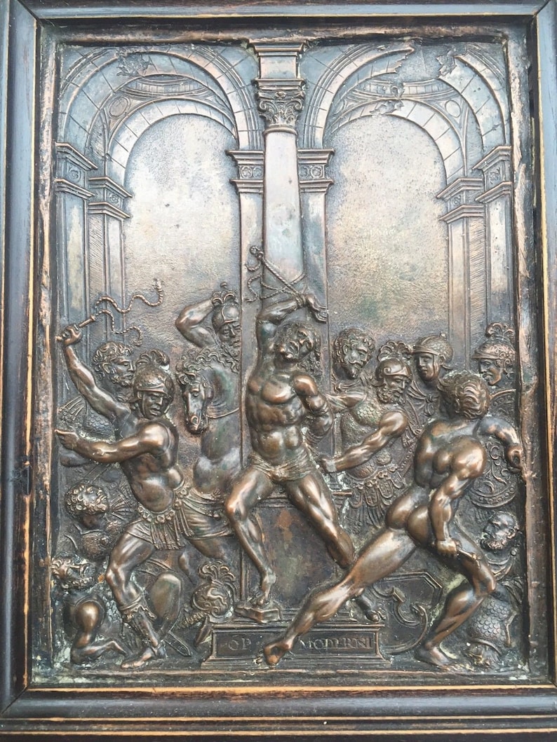 Antique Very Detailed Relief Bronze Plaque Jesus Christ - Etsy