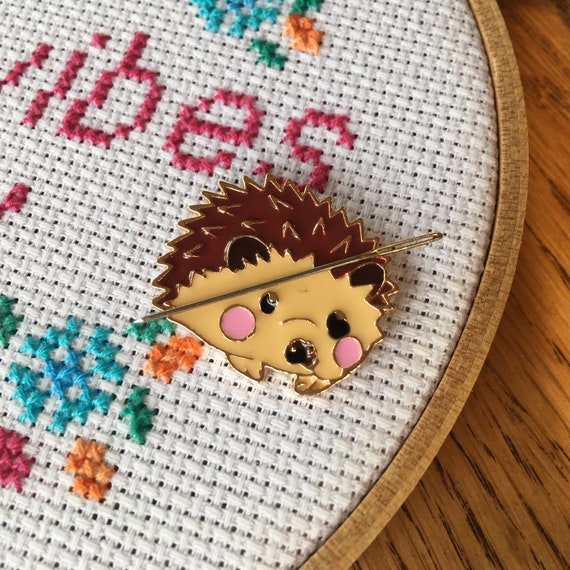 Hedgehog Needle Minder Cute Animal Needle Cross Etsy