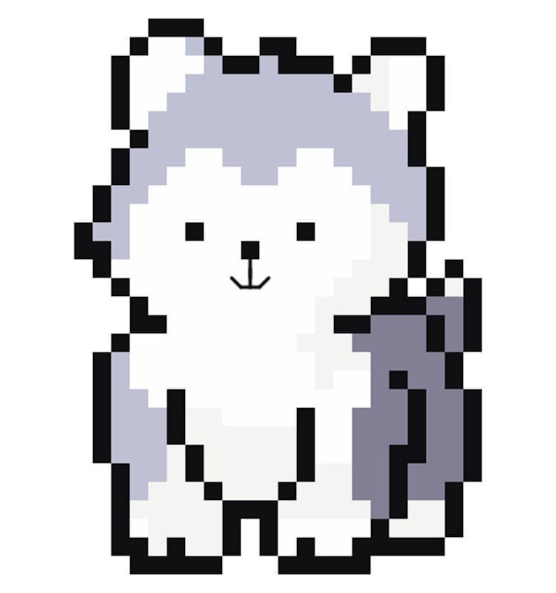 Beginner Cross Stitch Kit Puppy Dog Husky Puppy