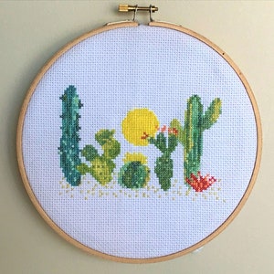 Best Sellers Cross Stitch Pattern PDF Set Bee Happy, Adventure Awaits, Home Sweet Home, and Cacti Under the Sun Leia Patterns image 10