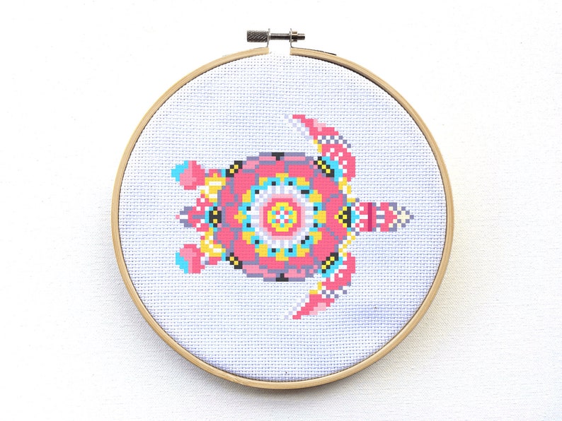 Rainbow Modern Needlepoint Beginner Mandala Animal Patterns Colorful Best Sellers Cross Stitch Patterns Set Easy Embroidery Designs