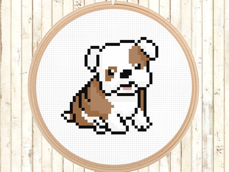 Cute Animal Cross Stitch Pattern Dog Cross Stitch Pattern Etsy