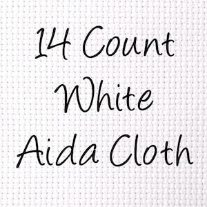 60'' Wide Aida Cloth White Fabric By The Yard