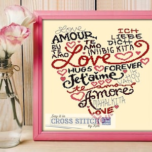 Words of Love - Cross Stitch Pattern