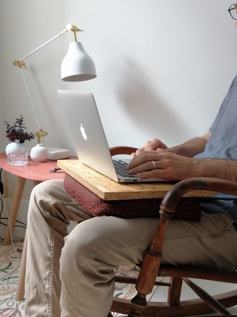 Bean Bag Tray as a Laptop Desk for Work at Home Etsy