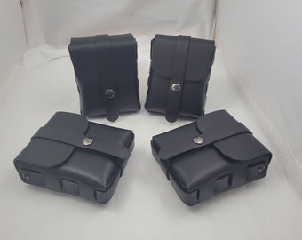 Black Leather belt pouch (one)