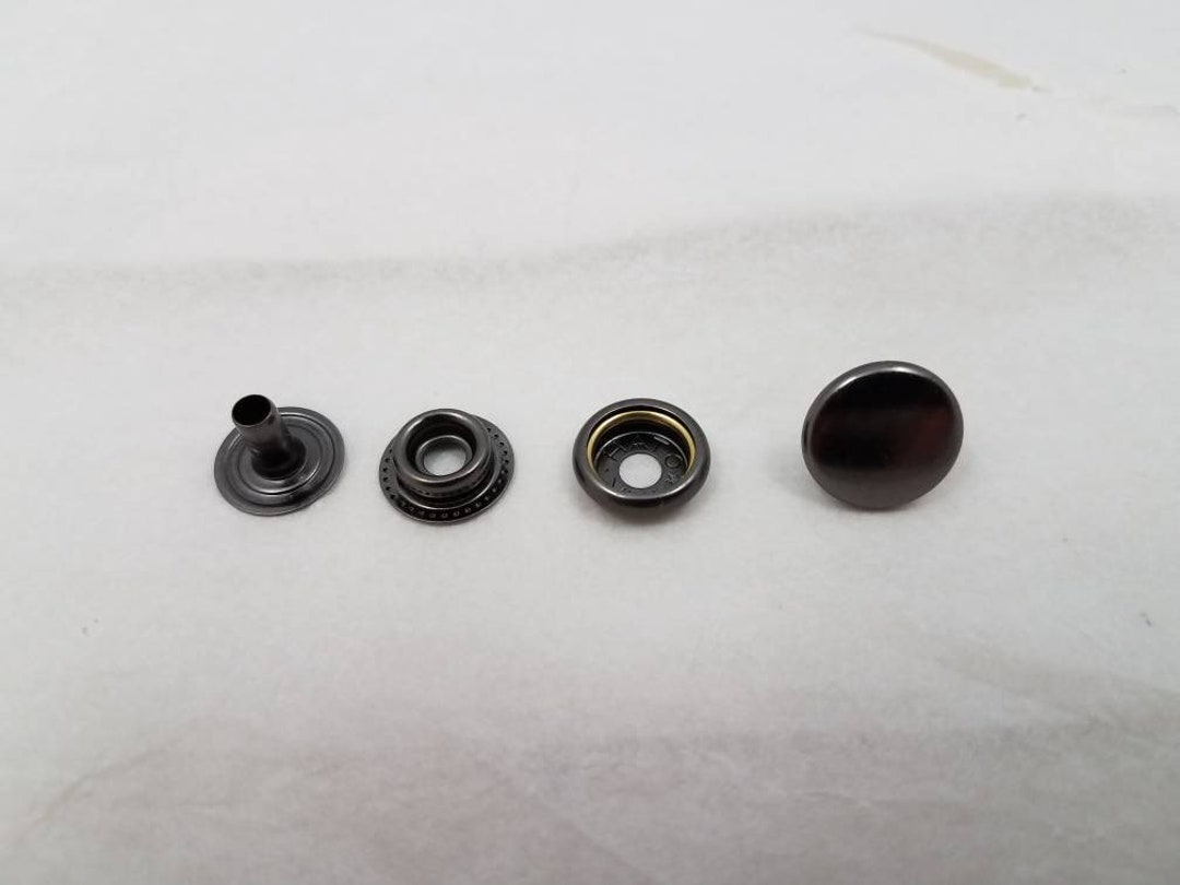 Gunmetal Line 24 Snaps pack of 12 Etsy